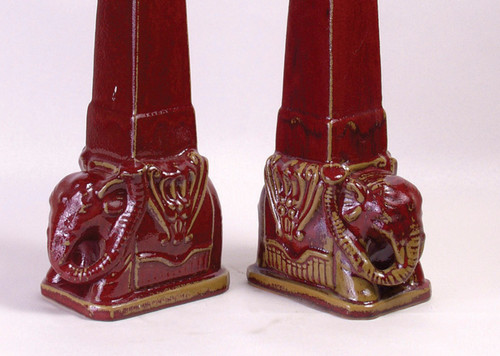 AA Importing Red Elephant Finial Pair Additional image