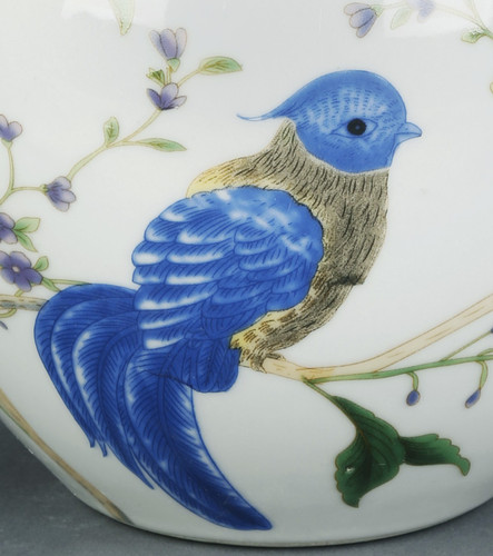 AA Importing Birds and Flowers Round  Jar with Lid Additional image