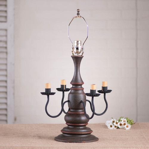 Harrison Lamp Base in Espresso with Salem Brick Additional image