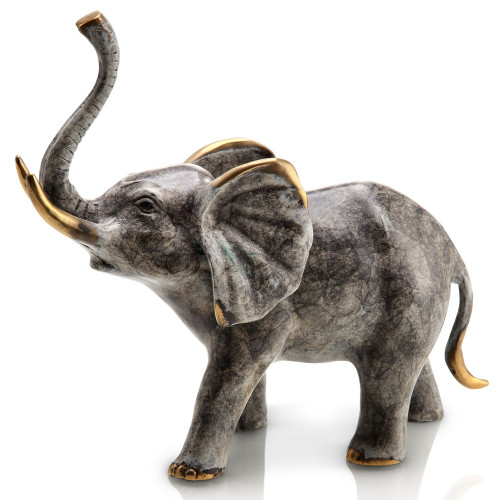SPI Brass Bellowing Elephant Statue Main image