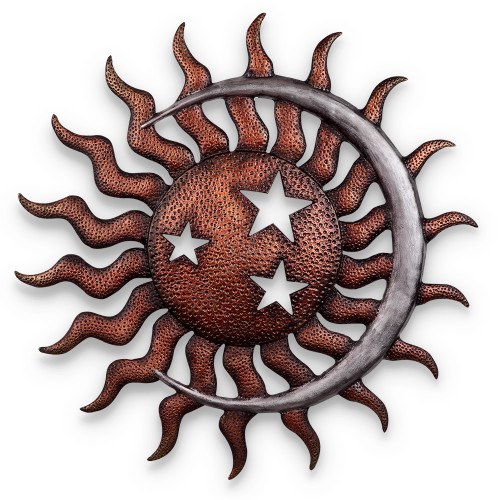 SPI Aluminum Sun, Moon and Stars Wall Plaque Main image