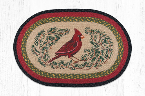 Earth Rugs OP-238 Cardinal Oval Patch 20" x 30" Main image