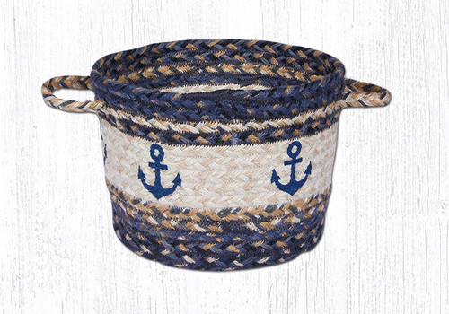 Earth Rugs UBP 9-525 Anchor Printed Utility Basket 9" x 7" Main image