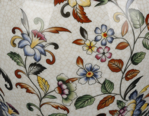 AA Importing 10" Jar with Lid, Floral Design Additional image