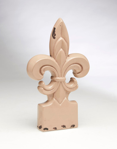 AA Importing Fleur De Lis Light Brown Finish Main image