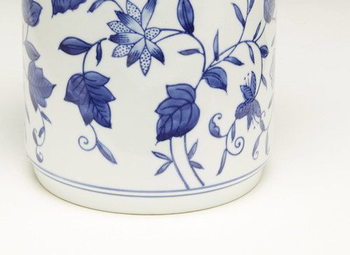 AA Importing 59791 Blue And White Round Jar With Lid Additional image