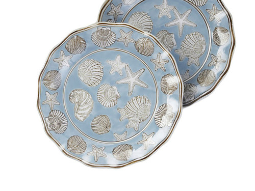14 1/4 Inch Diameter Seashell Design Round Platter Additional image