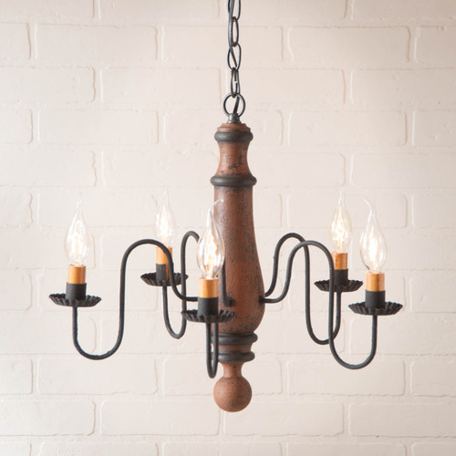 Medium Norfolk Chandelier in Hartford Pumpkin Additional image