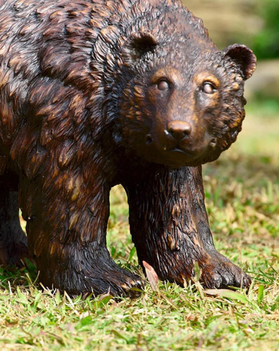SPI Polyresin Rust Finish Garden Bear Statue Additional image