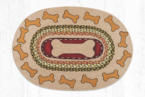 Earth Rugs OP-24 Dog Bones Oval Patch 20" x 30" Main image