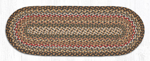 Earth Rugs C-51 Fir / Ivory Jute Table Runner 13" x 36" Main image