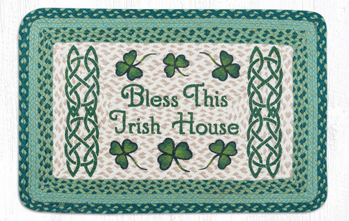 Earth Rugs PP-116 Bless This Irish House Oblong Patch 20" x 30" Main image