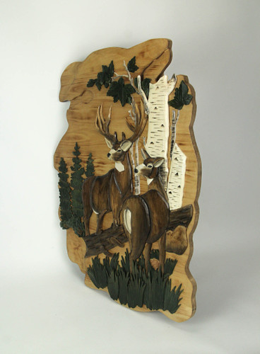 Deer in Woods Wall Art – 28" x 36" Additional image