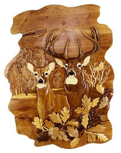 Deer in Woods Wall Art – 28" x 36" Main image