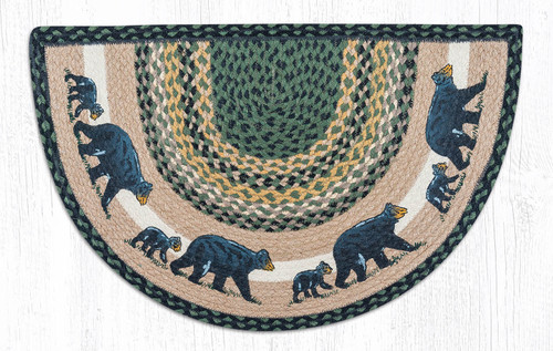 Earth Rugs SCP-116 Mama and Baby Bear Printed Slice 18" x 29" Main image