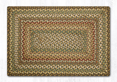 Earth Rugs RC-51 Fir Tonal Oblong Braided Rug 20" x 30" Main image