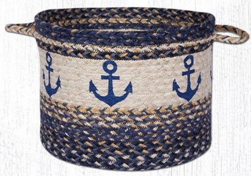 Earth Rugs UBP 9-525 Anchor Printed Utility Basket 13 Inch X 9 Inch Main image