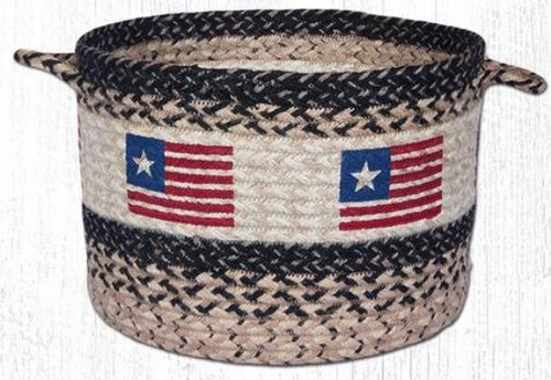 Earth Rugs UBP 9-1032 Original Flag Printed Utility Basket 13 Inch X 9 Inch Main image