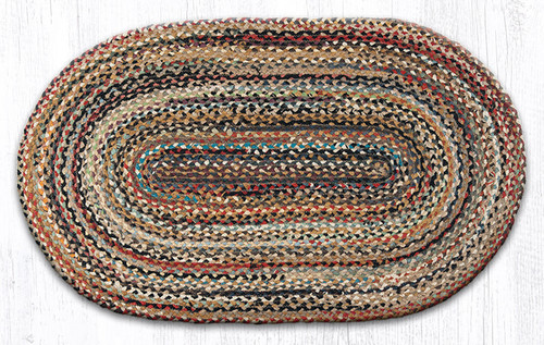 Earth Rugs C-999 Random Oval Braided Rug 27" x 45" Main image