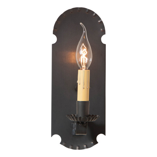 Irvins Country Tinware Apothecary Sconce in Kettle Black Main image