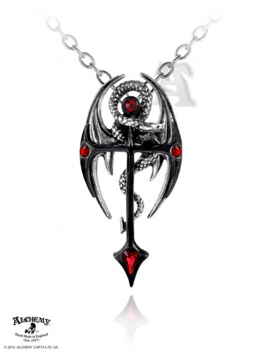 Alchemy Gothic Draconkreuz Pendant Main image