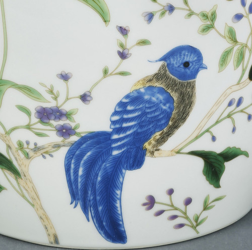 AA Importing Birds and Flowers Round Ginger Jar with Lid Additional image