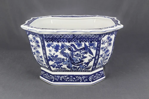 AA Importing Blue and White Centerpiece Planter Main image