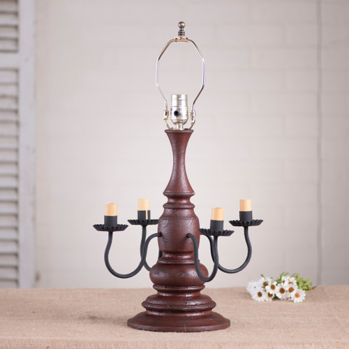 Harrison Lamp Base in Plantation Red Additional image