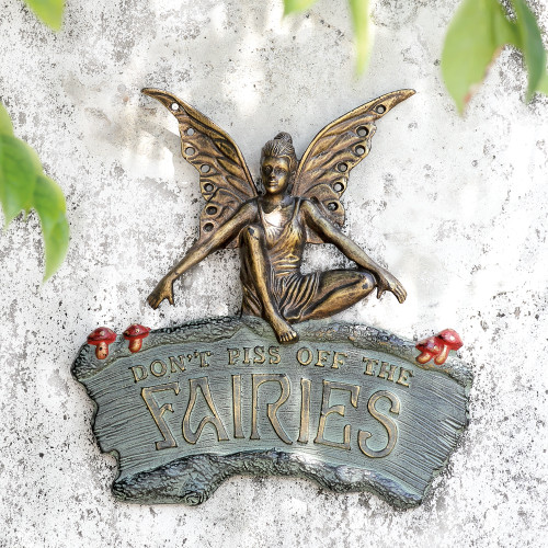 SPI Home Fairy Garden Wall Sign 11.5" x 11.5" x 1.5" Additional image