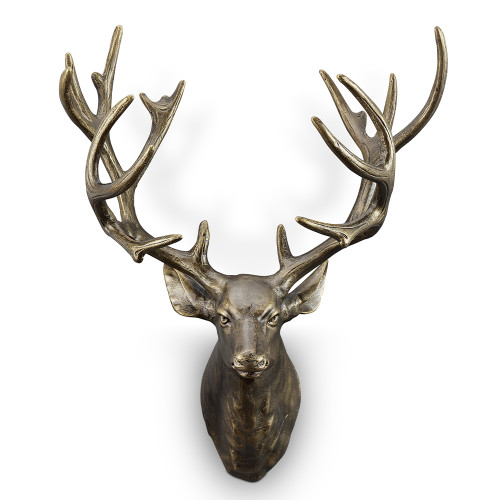 SPI Home Deer Head Wall Sculpture 17.0" x 13.5" x 11.5" Main image