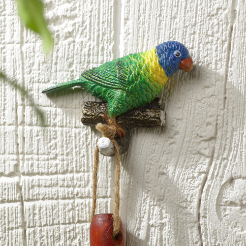 SPI Home Lorikeet Bird Wall Hook 3.0" x 5.0" x 1.5" Main image