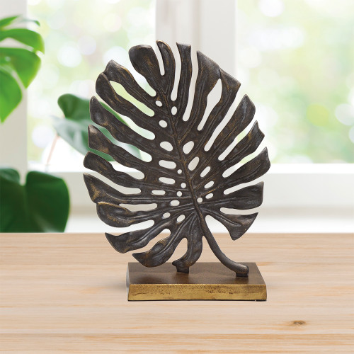 SPI Home Monstera Leaf Desk Decor 15.5" x 11.0" x 4.5" Main image