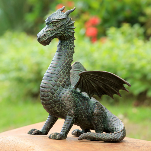 SPI Home Winged Dragon Sculpture 15.0" x 11.0" x 10.5" Additional image