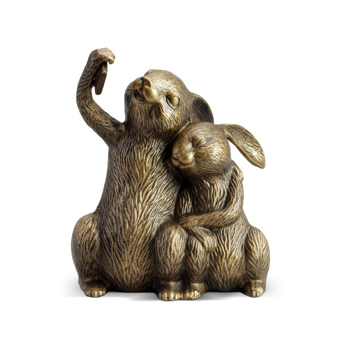 SPI Home Rabbit Selfie Garden Sculpture 11.5" x 9.0" x 7.0" Additional image