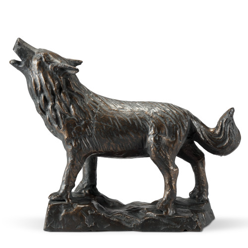 SPI Home Moonlight Howler Wolf Statue 9.5" x 11.5" x 3.5" Main image