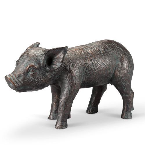SPI Home Aluminum Pig Figure 8.0" x 14.0" x 5.0" Main image