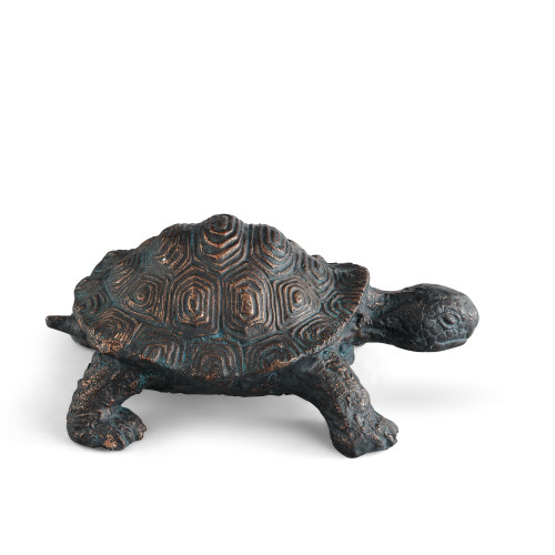 SPI Home Young Turtle Garden Sculpture 4.5" x 10.0" x 6.5" Additional image