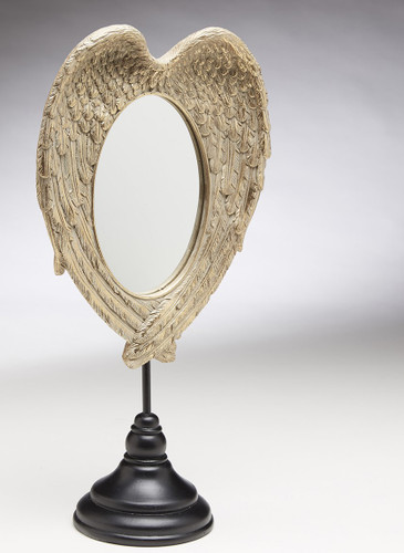 AA Importing Wings Design Mirror, Gold Finish Additional image