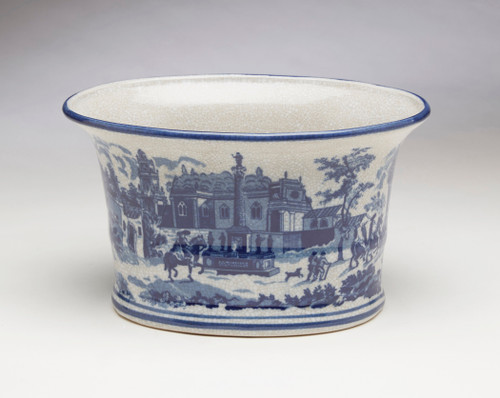 AA Importing 59846 Blue And White Planter Main image