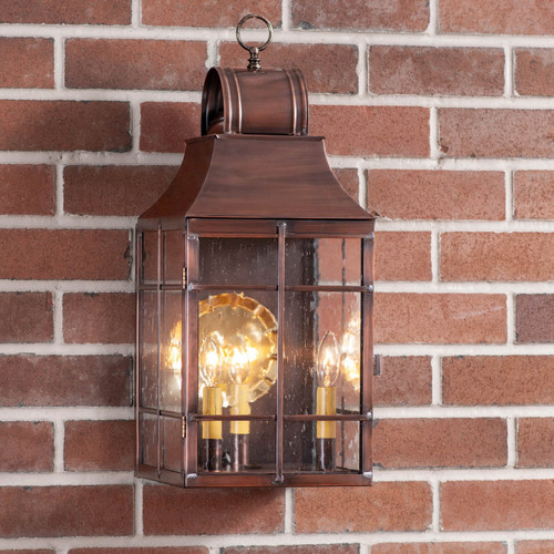 Stenton Wall Light in Antique Copper - 3 Lights - Tinware Additional image