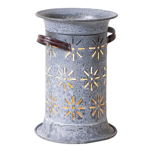 Starburst Electric Wax Melter Lamp Weathered Zinc 7 inch Tabletop Warmer Main image