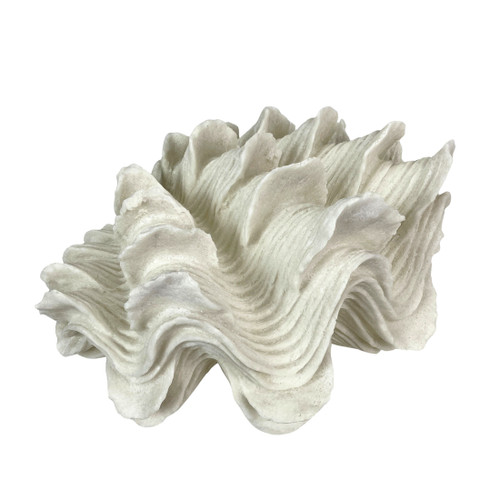Squamosa Clam Accent Lamp Resin Shell Table Light 13" White Coastal Décor Main image