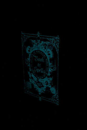 Black and White Glow in the Dark Book of Spells Crossbody Purse Additional image