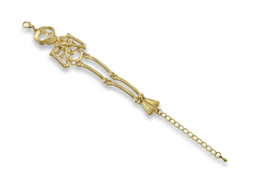 Goldtone Articulated Skeleton Bracelet Main image