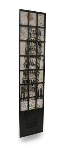 Leaning Tower of Pisa Postcard Motif Metal Wall Panel Main image