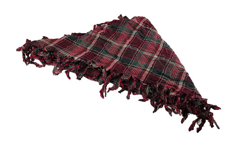 Fuchsia Plaid Triangular Reversible Neck Scarf Tartan Additional image