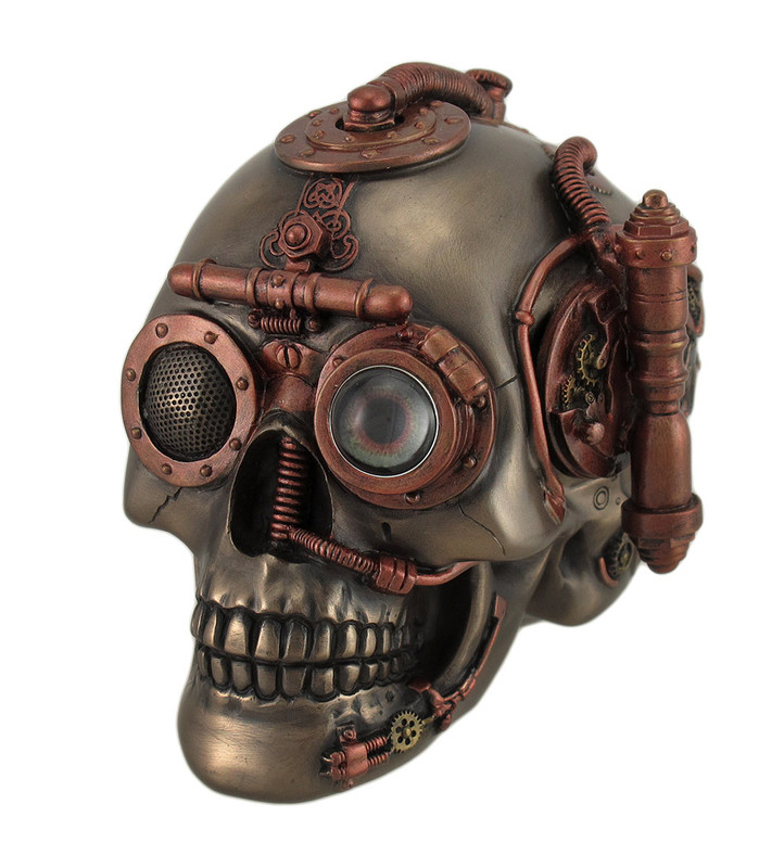 Steampunk Skull with Secret Drawer Trinket Box Main image