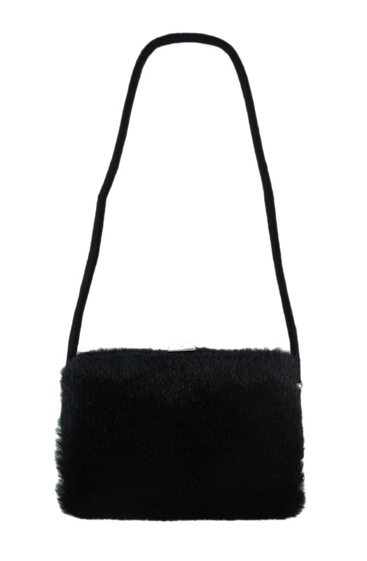 Faux Fur Hard Frame Evening Bag Main image
