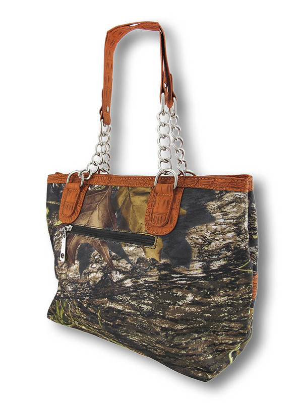 Mossy Oak Licensed Camouflage & Red Rhinestone Buckle Purse, Camo Handbag |  eBay