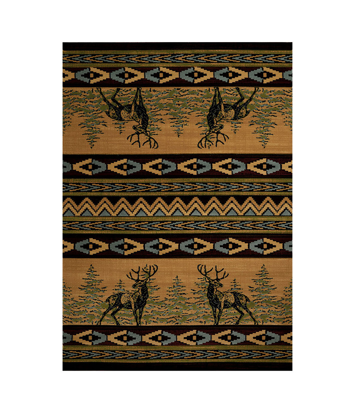 United Weavers Mule Deer Lodge Style Carpet Runner 31 X 88 Inches Main image